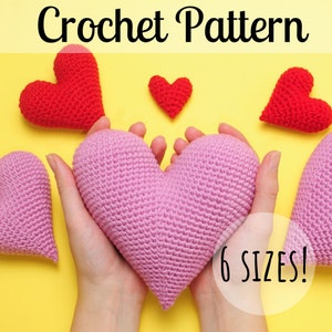 Perfect Crochet Heart Pattern - Crochet Heart Pattern - Amigurumi Heart Pattern - PDF Download