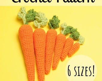 Perfect Crochet Carrot Pattern - Crochet Carrot Pattern - Amigurumi Carrot Pattern - PDF Download