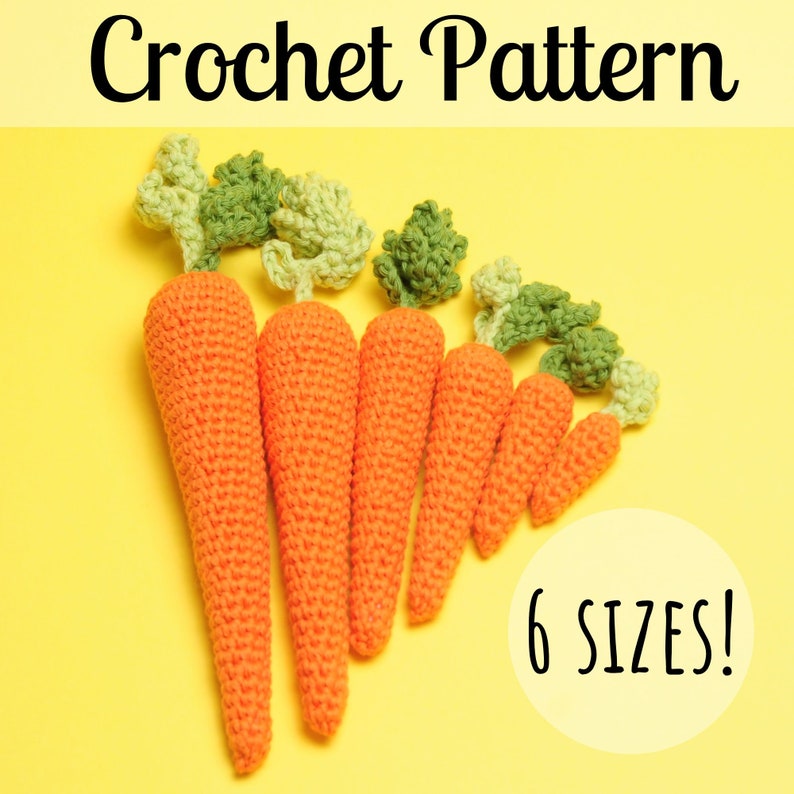 Perfect Crochet Carrot Pattern Crochet Carrot Pattern Amigurumi Carrot Pattern PDF Download image 1