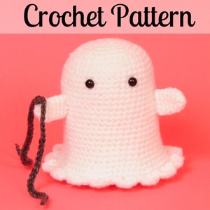 Boo the Ghost Crochet Ghost Pattern Amigurumi Ghost Pattern PDF Download image 1