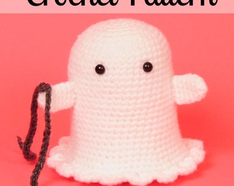 Boo the Ghost - Crochet Ghost Pattern - Amigurumi Ghost Pattern - PDF Download