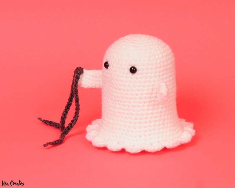 Boo the Ghost Crochet Ghost Pattern Amigurumi Ghost Pattern PDF Download image 2