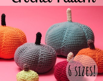 Perfect Crochet Pumpkin Pattern - Crochet Pumpkin Pattern - Amigurumi Pumpkin Pattern - PDF Download