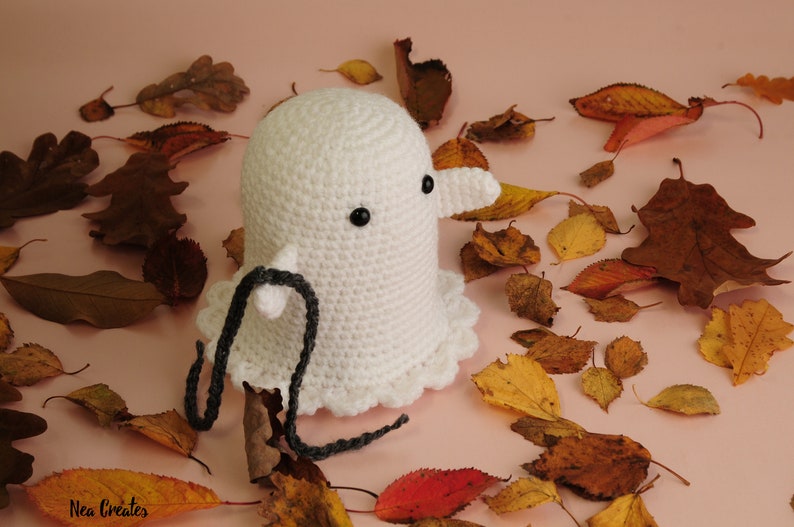 Boo the Ghost Crochet Ghost Pattern Amigurumi Ghost Pattern PDF Download image 7