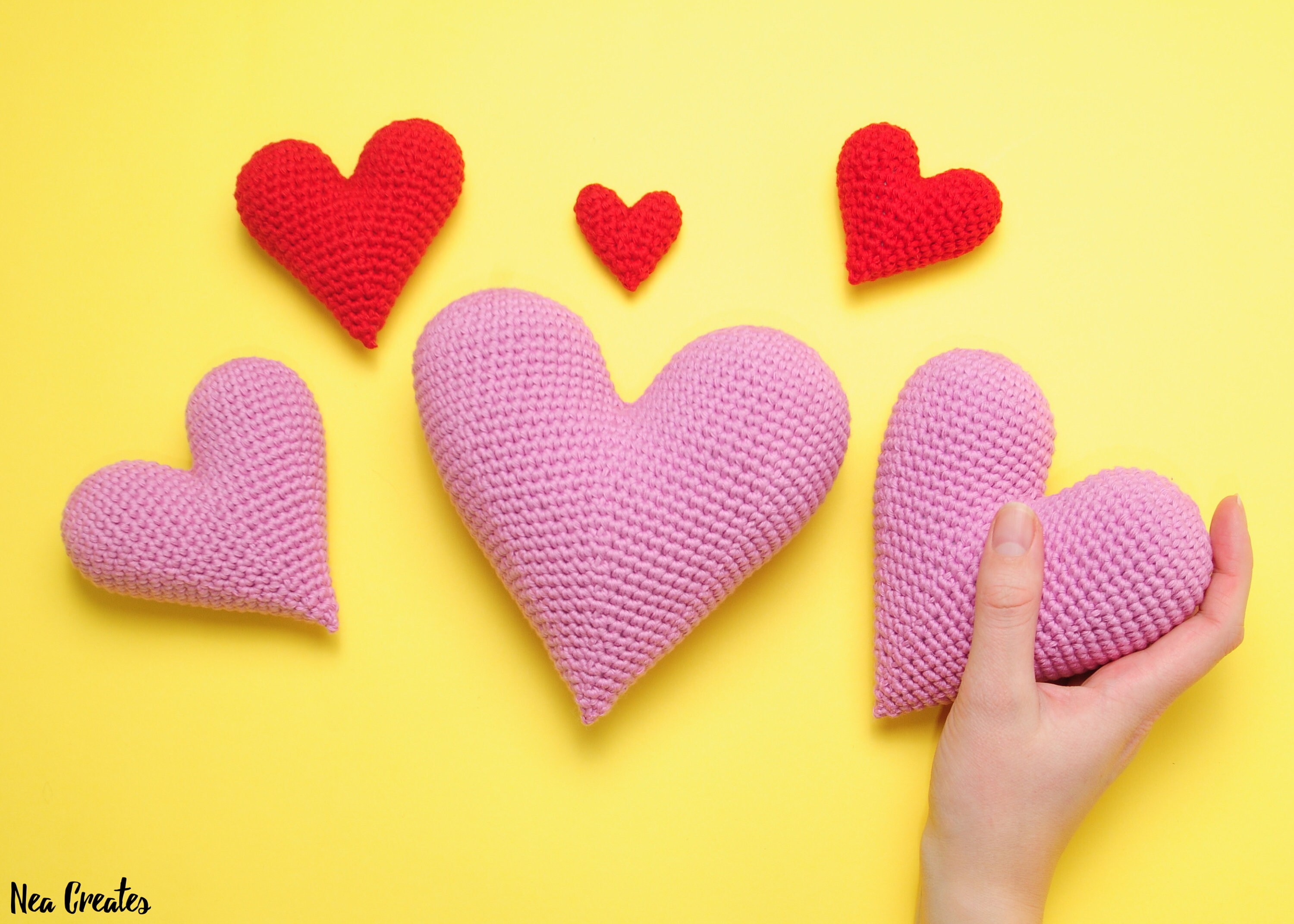 Perfect Crochet Heart Pattern - Crochet Heart Pattern - Amigurumi Heart ...