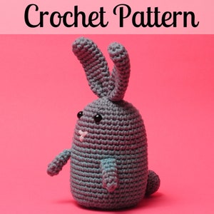 Emma the Easter Bunny Crochet Pattern - Bunny Crochet Pattern - Bunny Amigurumi Pattern - PDF Download