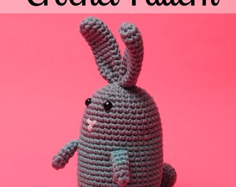 Emma the Easter Bunny Crochet Pattern - Bunny Crochet Pattern - Bunny Amigurumi Pattern - PDF Download