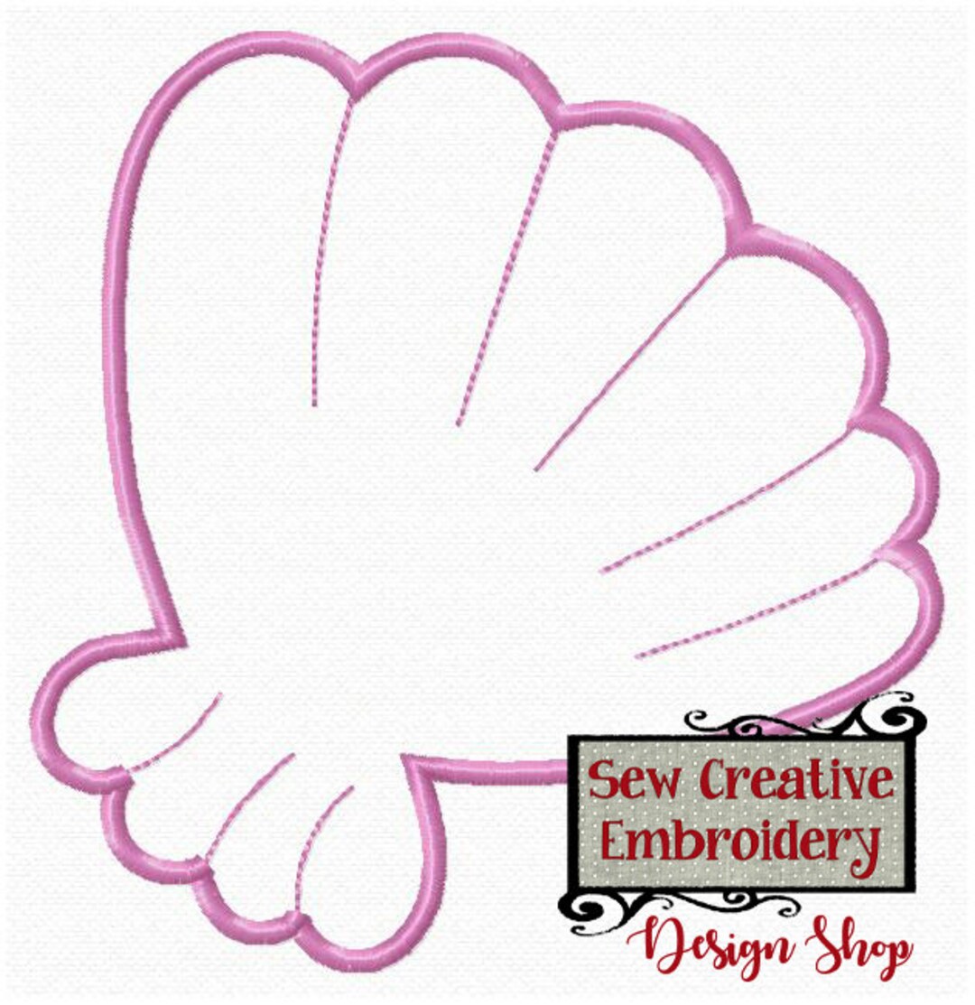 Clam Shell Applique Files Surfer Theme Digital Download Files - Etsy