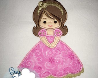 Set of 3 Princess Designs, Princess Applique Design, Princess Life, Fairy Tale Applique Design - Embroidery File - Digital Download File
