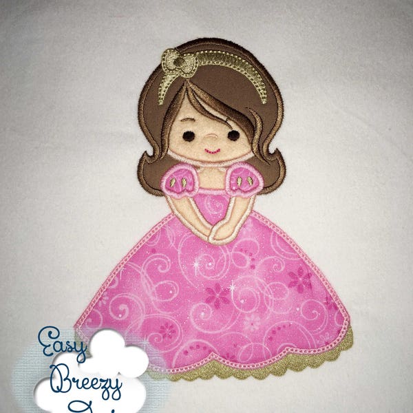 Set of 3 Princess Designs, Princess Applique Design, Princess Life, Fairy Tale Applique Design - Embroidery File - Digital Download File