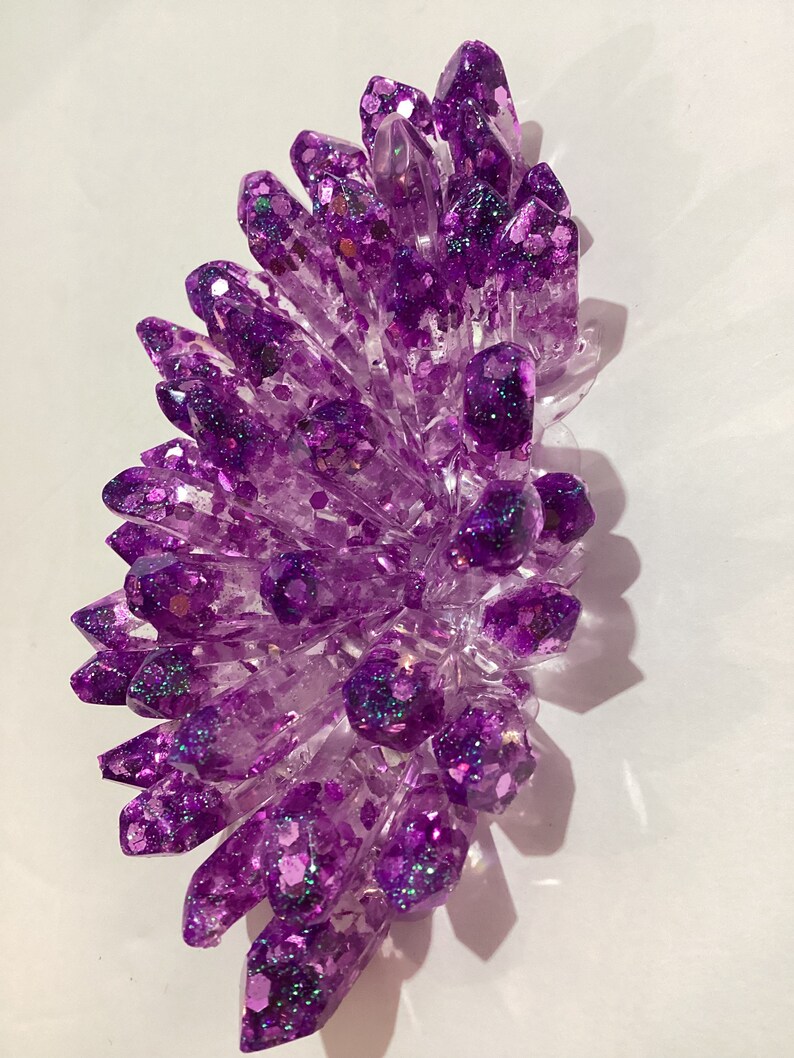 Large Decorative Crystal Cluster Handmade Out of Epoxy in Etsy