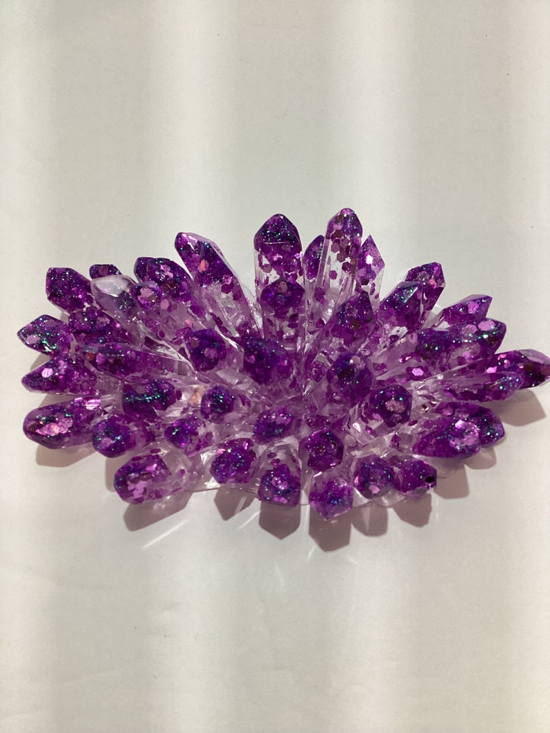 Large Decorative Crystal Cluster Handmade Out of Epoxy in Etsy