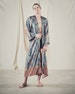 Silver men's kimono, Christmas gifts, Silk blend dressing gown, vintage robe, gifts for him, men's pyjamas, Maru clothing, Japanese kimono 