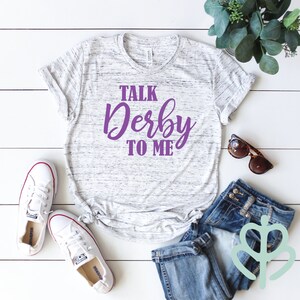 Kentucky Derby Woman's Shirt Talk Derby to Me Horse - Etsy