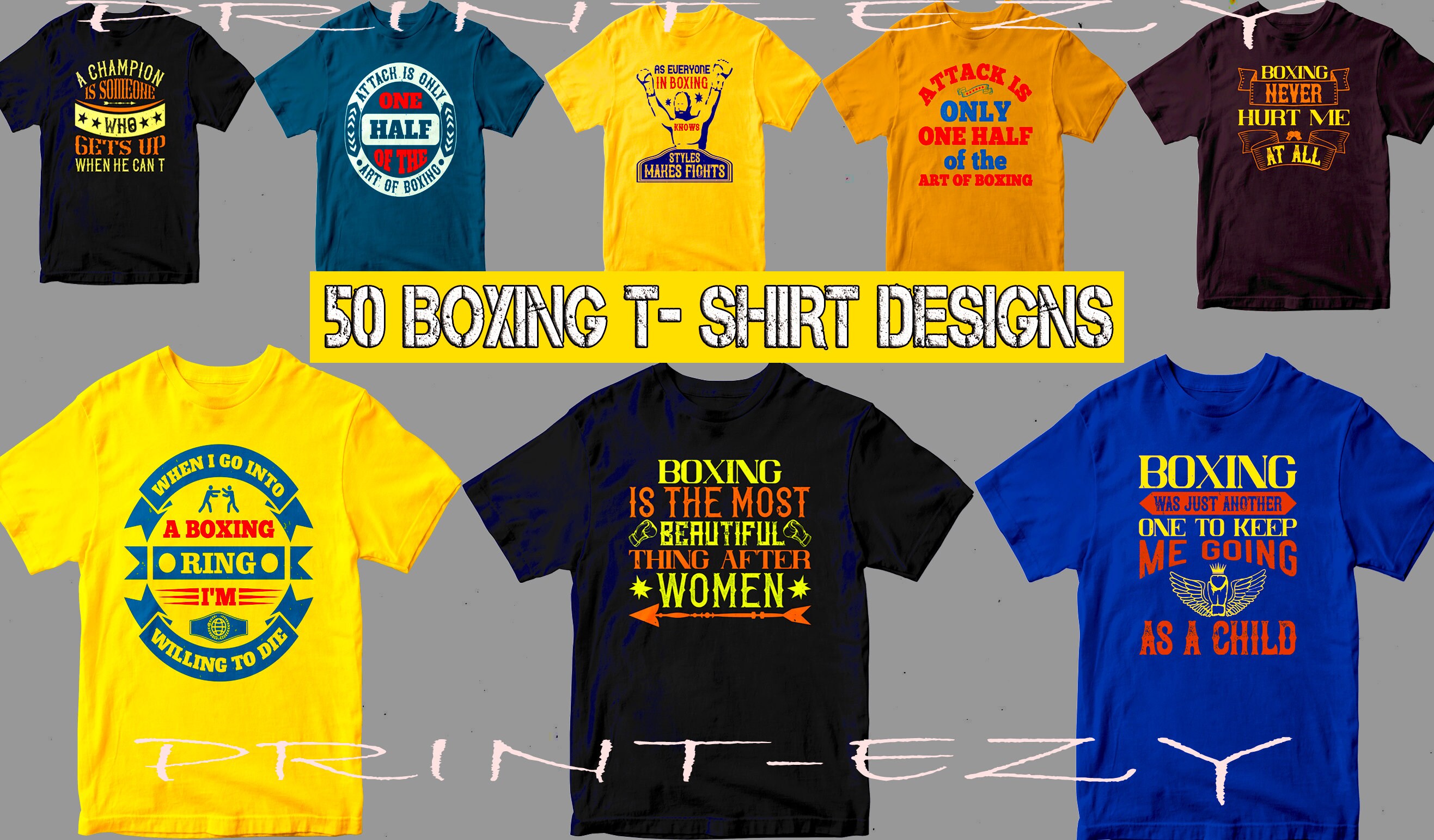 50 Boxing T-shirt Designs high 