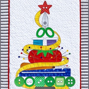 Patrón de descarga para árbol de Navidad para coser