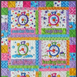 Tick Tock Clocks Quilt Pattern