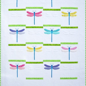 Motif de courtepointe libellule