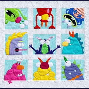 Monsters Quilt Pattern image 1