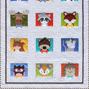 Woodland Animals Quilt Pattern