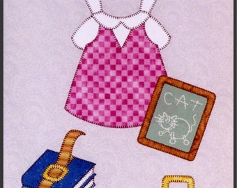 Modèle prêt pour le bus scolaire, bloc 8 de la courtepointe de poupée en papier sucre et épices