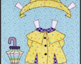 Les flaques d'eau sont un motif amusant, bloc 7 de la couette en papier sucre et épices