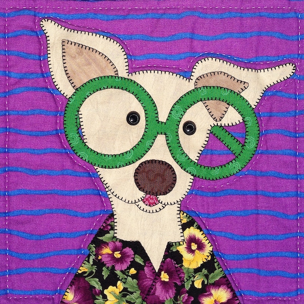 T.C. Pattern, Block 4 of Dazzling Dogs Quilt