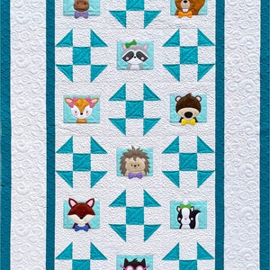Woodland Animals Quilt Pattern - Etsy