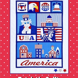 Patriotic Quilt Pattern - Etsy