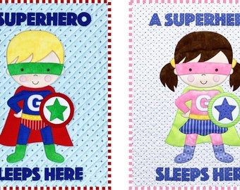 Superhero Mini Quilt Pattern