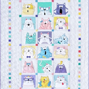 Quiltpatroon katten