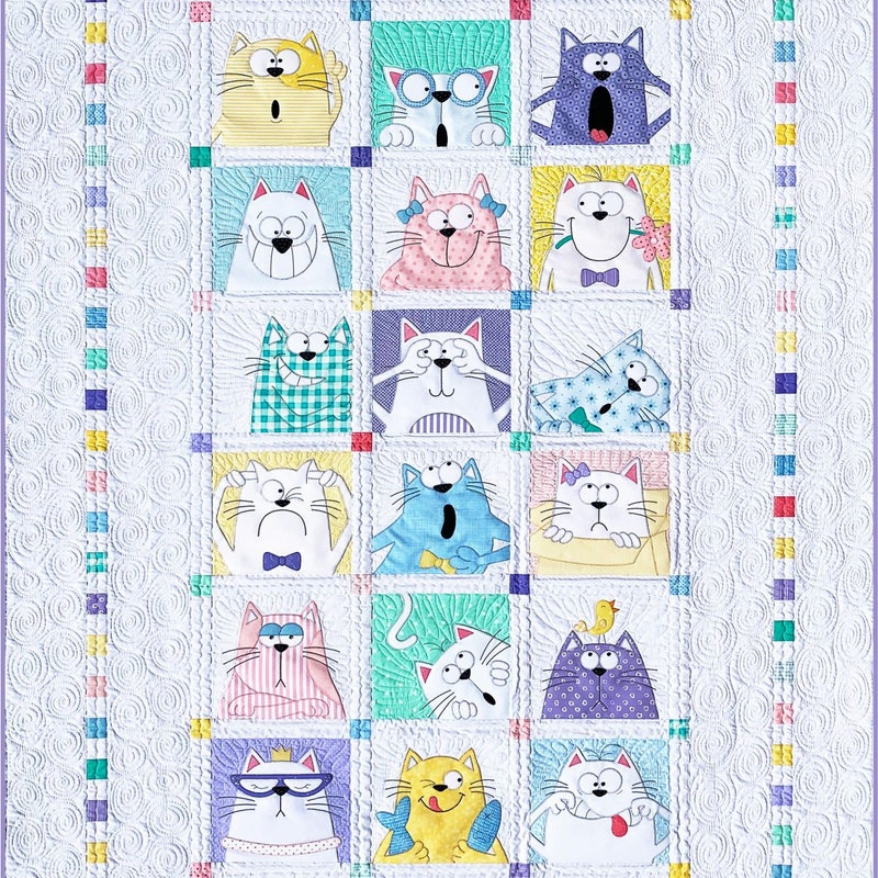 Cat Quilt Pattern - Etsy