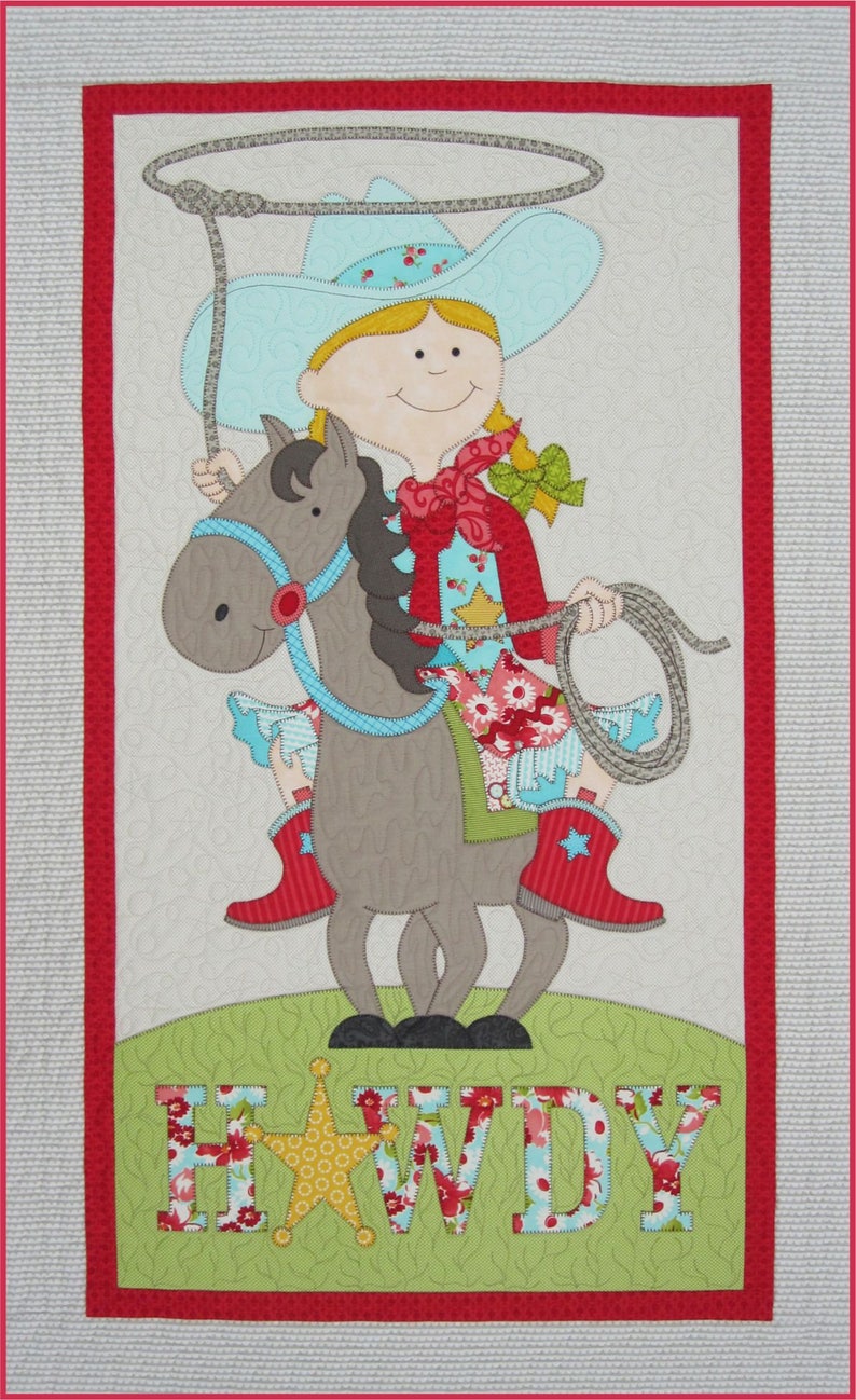 Amy Bradley Designs Little Cowgirl & Cowboy Quilt Pattern image 2
