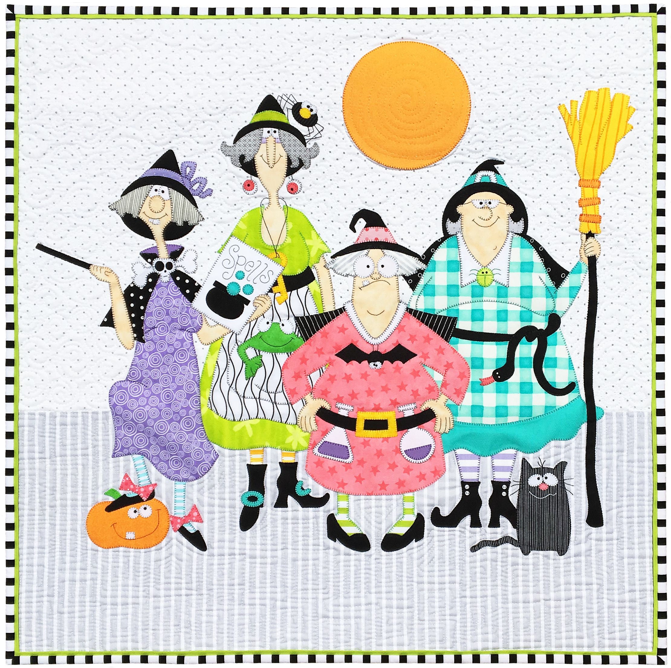 Four Witches Wallhanging Pattern