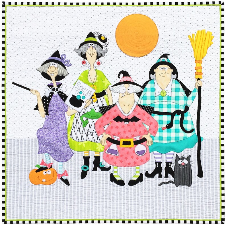 Amy Bradley Designs Witches Quilt Pattern Etsy