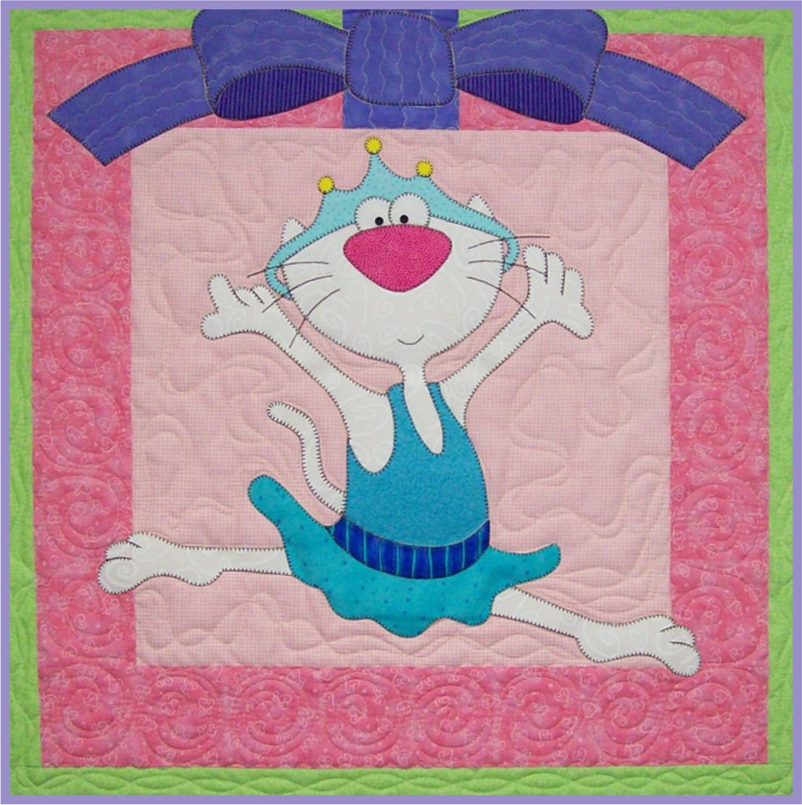 Primitive Leaping Cat Pattern Leaping Kitty Pattern - Etsy