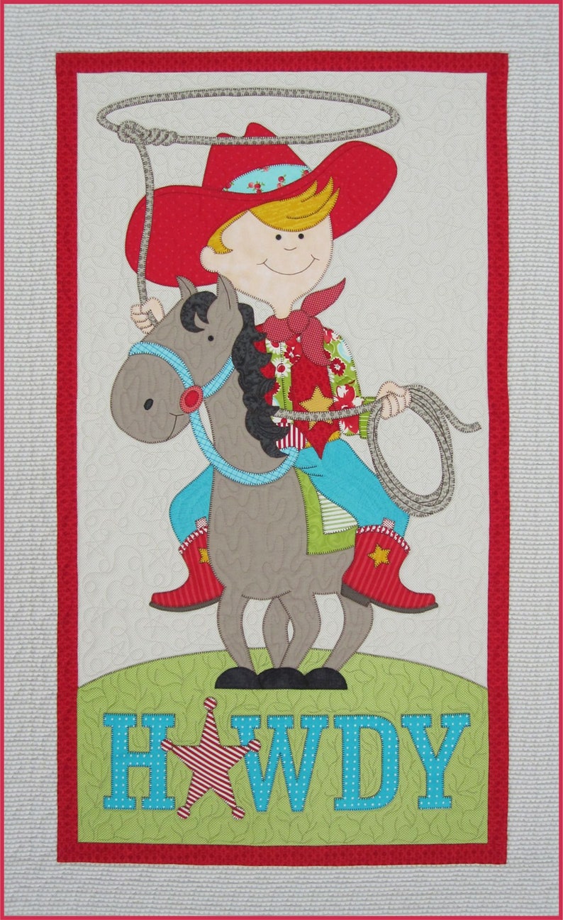 Amy Bradley Designs Little Cowgirl & Cowboy Quilt Pattern image 1
