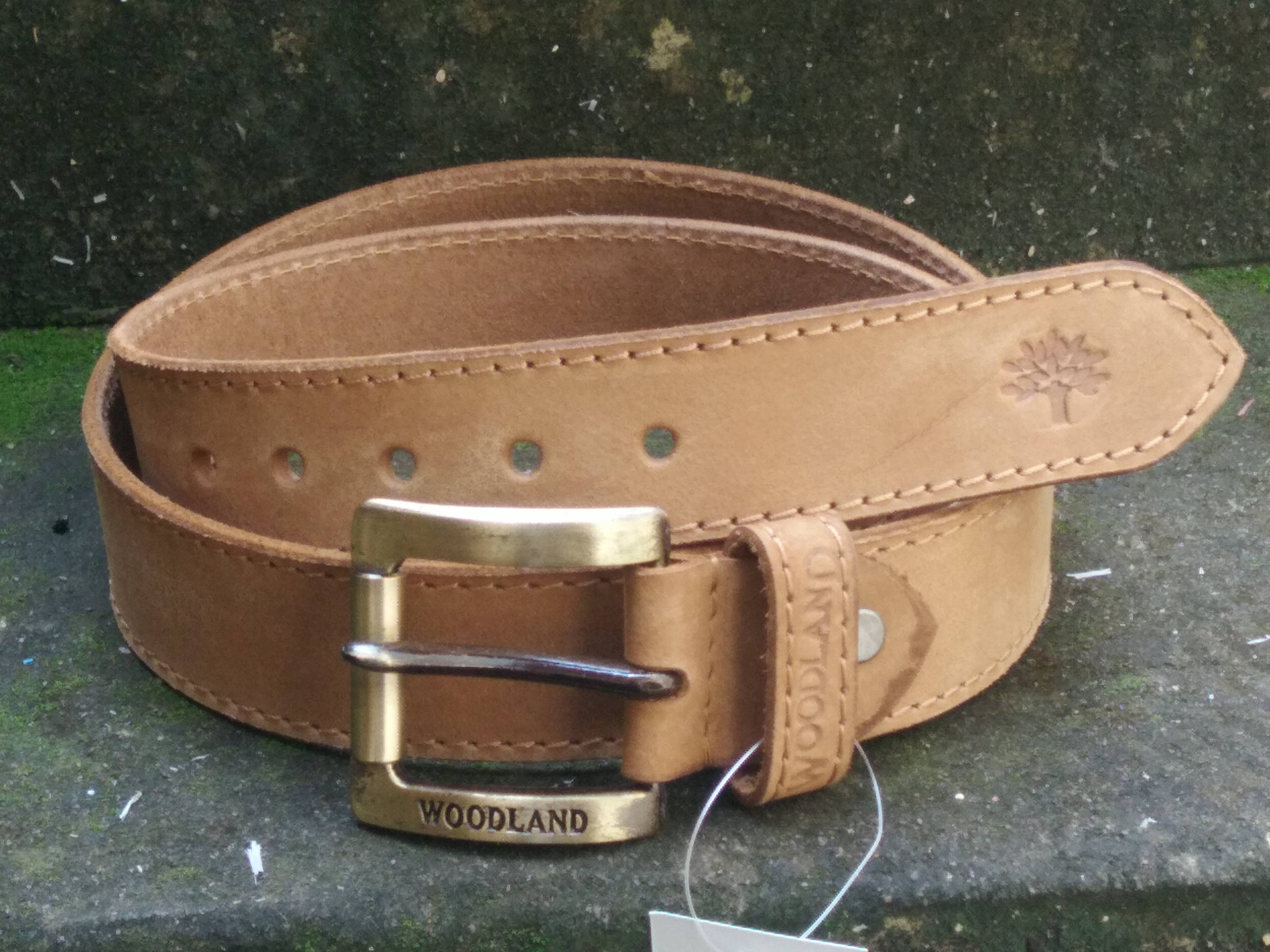 WOODLAND Leather Belt Full Grain Leather Belt Brown Leather Etsy