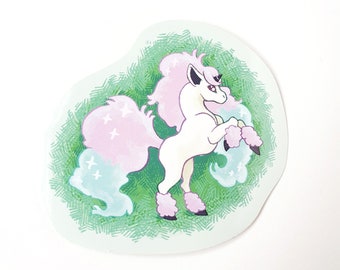 Horse Pokemon: Galarian Ponyta Sticker, Large Gloss Vinyl