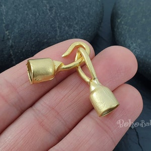 Large Toggle Clasp Set, Gold Toggle Clasp, Gold Plated Clasp, Bracelet Clasp, Necklace Clasp, Cord Ends, Leather Cord Clasps, 1 Set