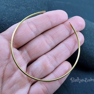 Raw Brass Bangle Bracelet Blanks, Charm Bracelet, Brass Jewelry Findings, 1Pc