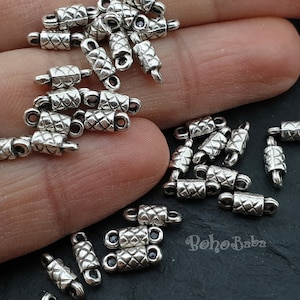 20 pc, Mini Silver Connectors, Tribal Connectors, Tiny Connectors, Bracelet Connectors, Necklace Connectors, Earring Connectors