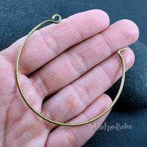 Raw Brass Bangle Bracelet, Brass Bangle, Bangle Blanks, Charm Bracelet, Brass Jewelry Findings, 1Pc