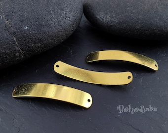 Messing armband leeg, ruwe messing armband, armband blanks, stempelen leeg, armband connector, messing armband, messing sieraden bevindingen, 5 Pc