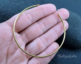 Pulseira de latão bruto em branco, pulseira com pingente, descobertas de joias de latão, 1 peça