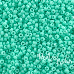 Miyuki Seed Beads, Round Rocailles 15/0, 4472, Duracoat Opaque Catalina, 5 Grams