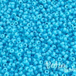 6-413F, Miyuki 20g Matte Turquoise Blue 6-413F, Miyuki 20g Matte Turquoise Blue