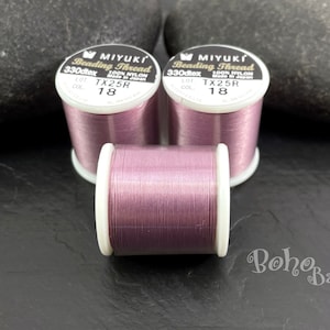 Miyuki Beading Thread B, Color 18 Purple Rose, Original Miyuki Nylon Thread, 50 Meters Spool