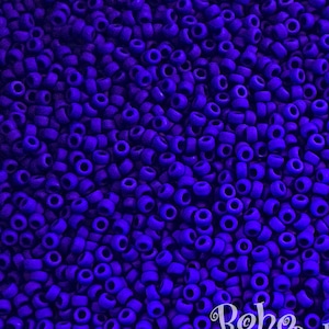 6-414F, Miyuki 20g Matte Cobalt 6-414F, Miyuki 20g Matte Cobalt