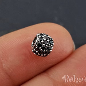 Silver Pave Beads, Micro Pave Beads, Rhinestone Spacer Beads, Shamballa Ball Beads, Zirconia Pave Beads